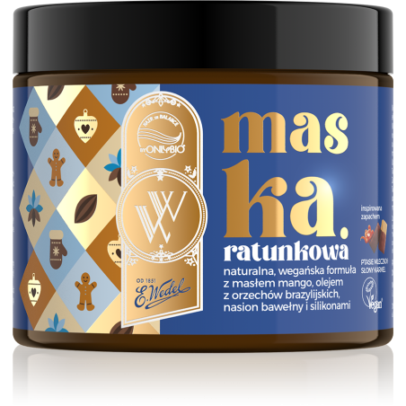 OnlyBio x Wedel Hair in Balance Maska ratunkowa S.O.S. Ptasie Mleczko Słony Karmel 200 ml