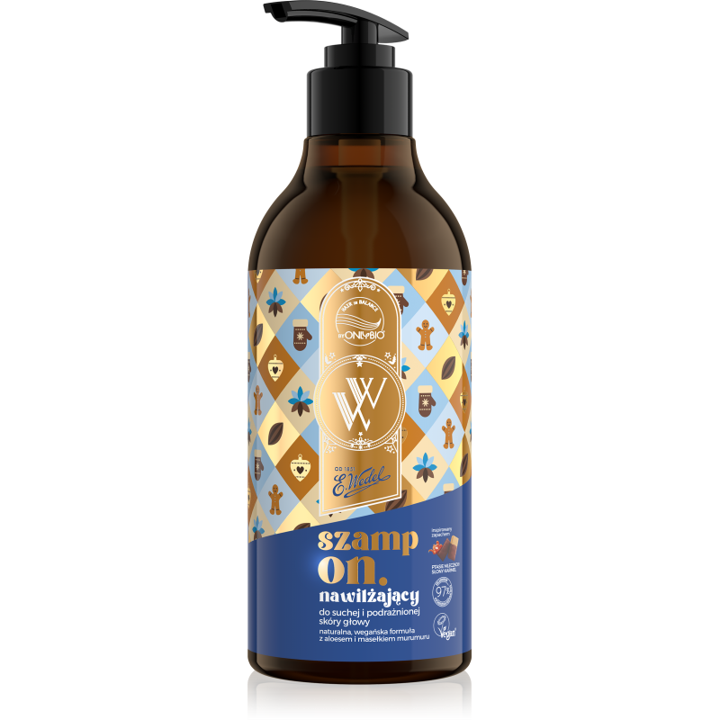 OnlyBio x Wedel Hair in Balance Szampon Nawilżający Ptasie Mleczko Słony Karmel 400 ml