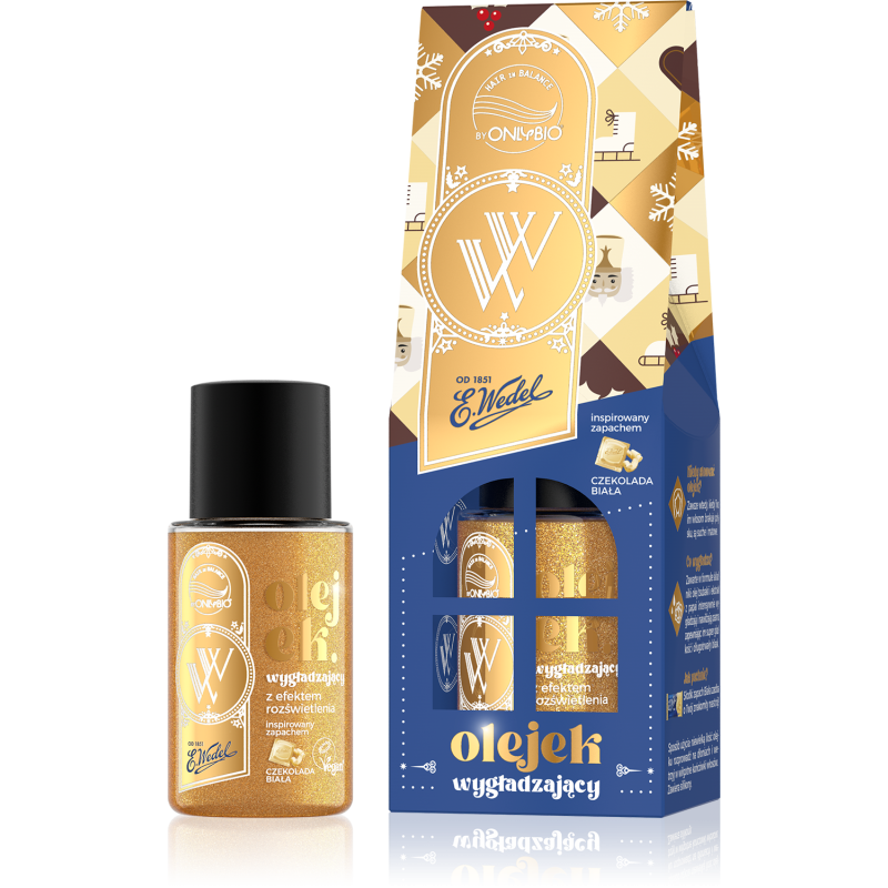 OnlyBio x Wedel Hair in Balance Olejek rozświetlający do włosów Czekolada Biała 20 ml