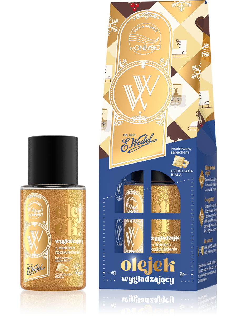 OnlyBio x Wedel Hair in Balance Olejek rozświetlający do włosów Czekolada Biała 20 ml