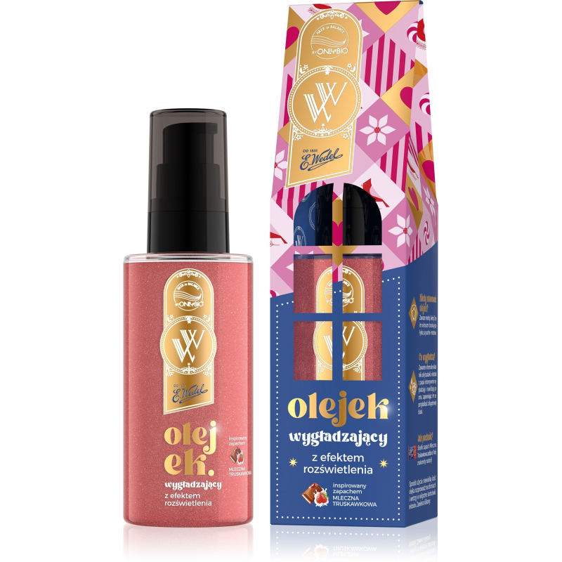 OnlyBio x Wedel Hair in Balance Olejek rozświetlający do włosów Czekolada Mleczna Truskawkowa 70 ml