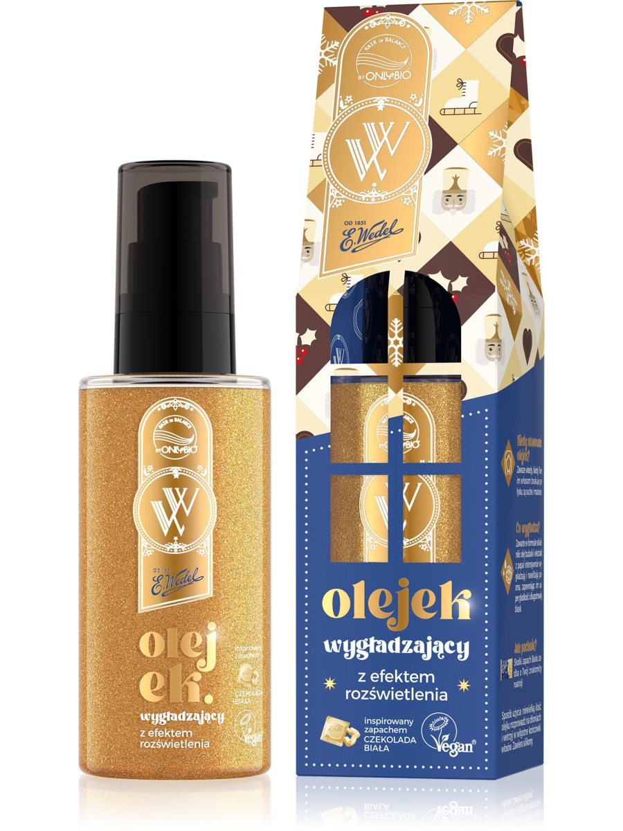 OnlyBio x Wedel Hair in Balance Olejek rozświetlający do włosów Czekolada Biała 70 ml
