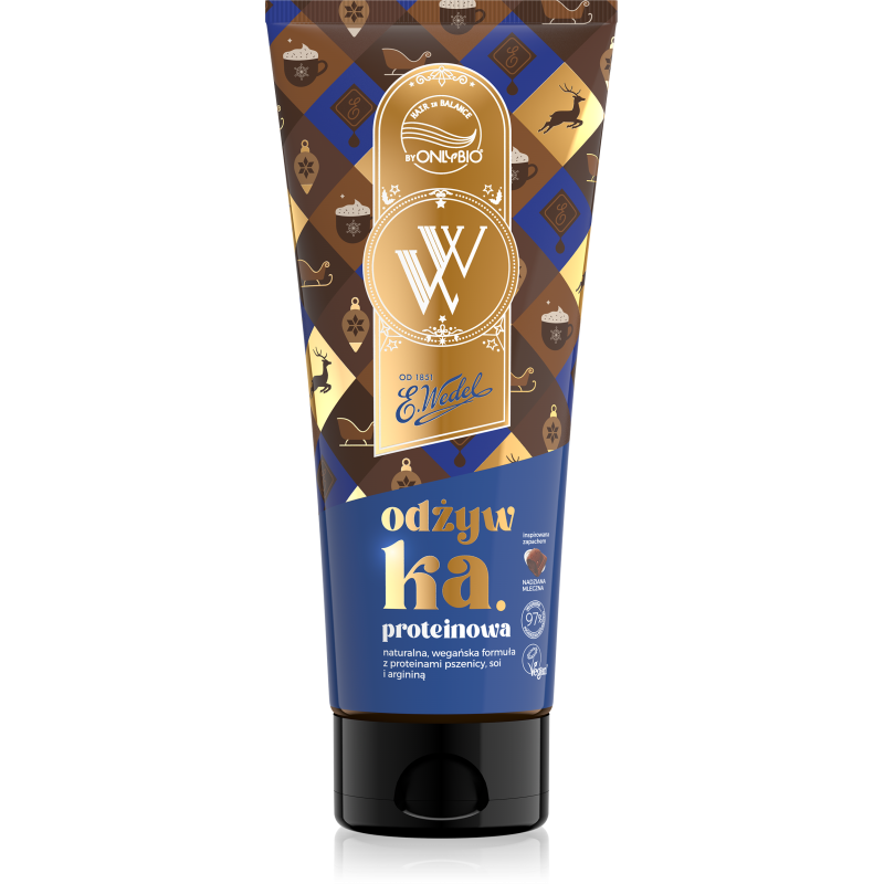 OnlyBio x Wedel Hair in Balance Odżywka proteinowa Czekolada Mleczna Nadziana 200 ml