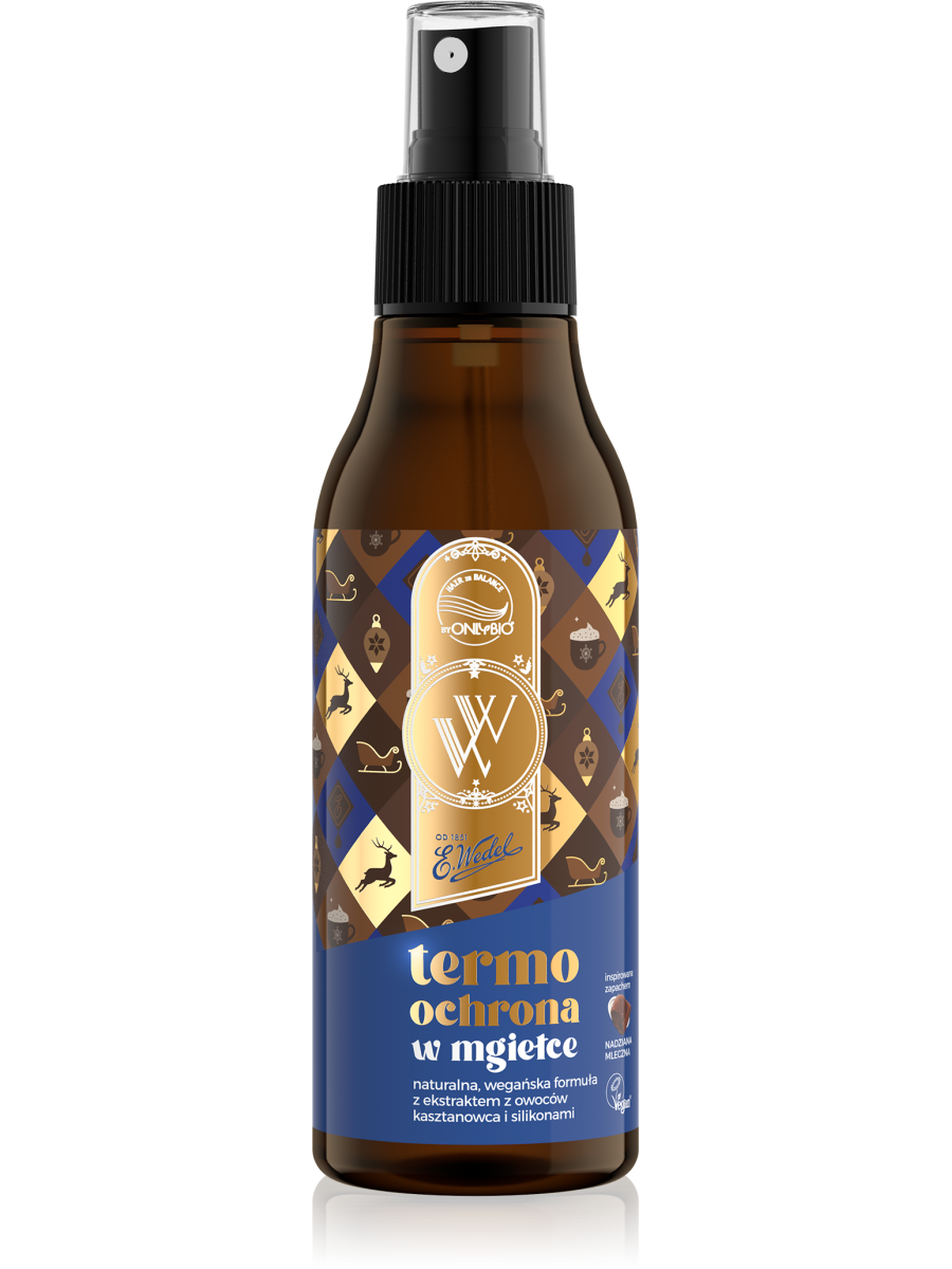 OnlyBio x Wedel Hair in Balance Termoochrona w mgiełce Czekolada Mleczna Nadziana 150ml