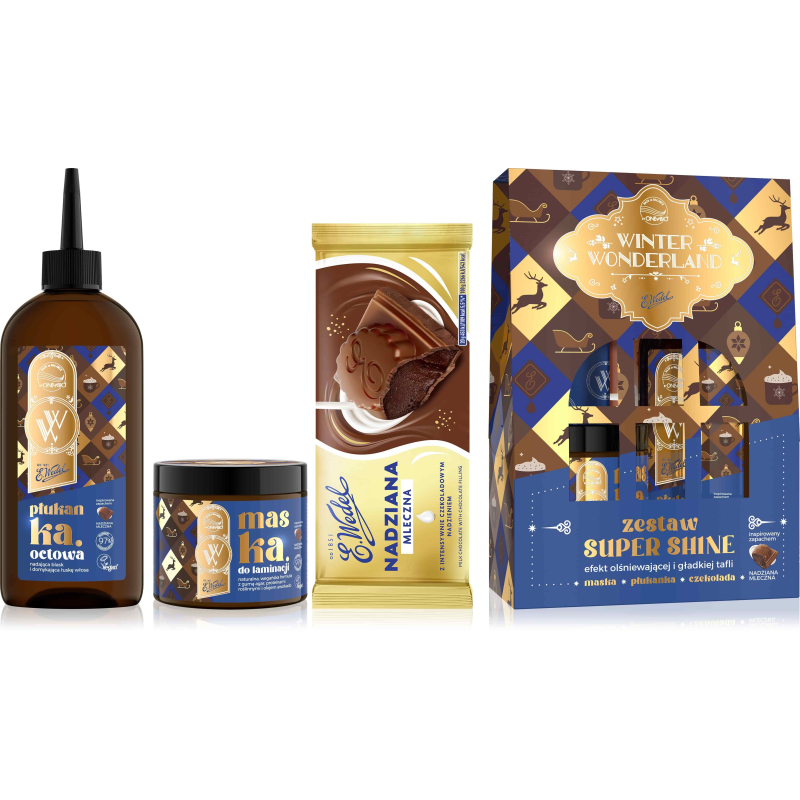 OnlyBio x Wedel Hair in Balance Zestaw Super Shine Czekolada Mleczna Nadziana