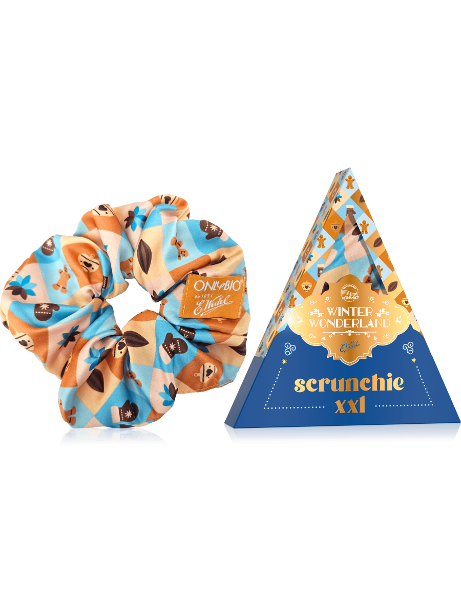 OnlyBio x Wedel Hair in Balance Scrunchie XXL Ptasie Mleczko Słony Karmel