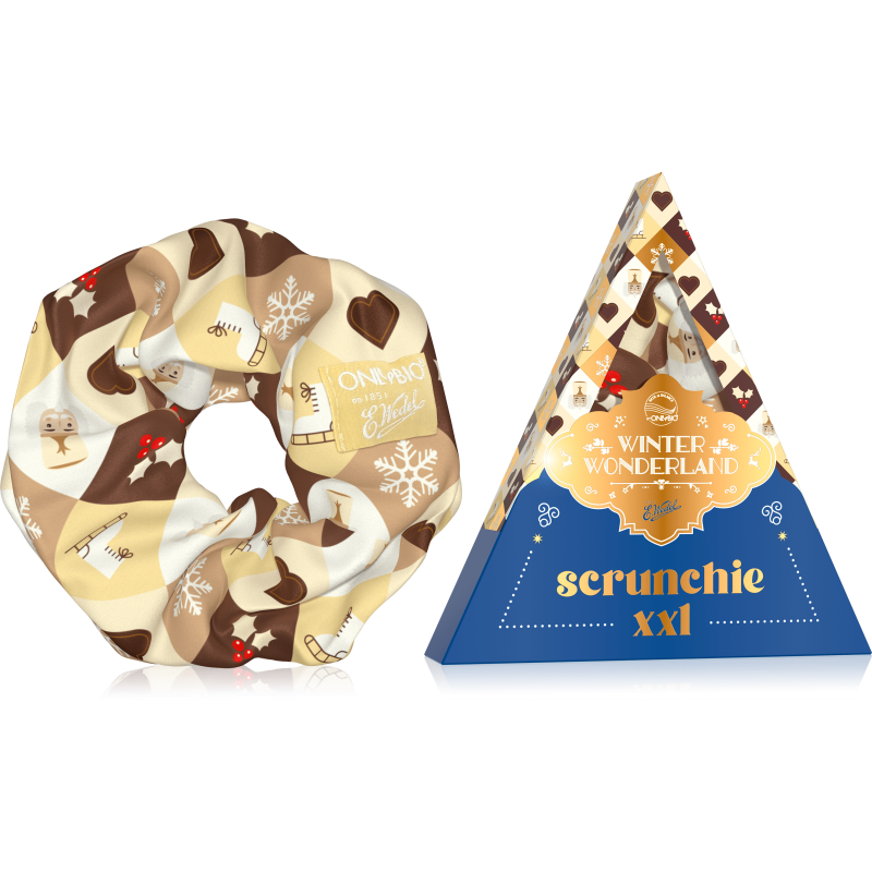 OnlyBio x Wedel Hair in Balance Scrunchie XXL Czekolada Biała