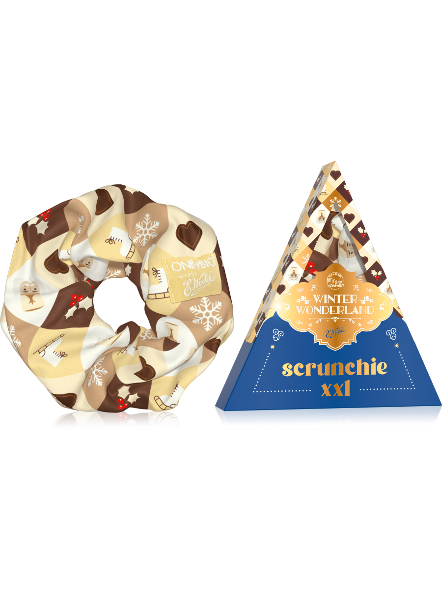 OnlyBio x Wedel Hair in Balance Scrunchie XXL Czekolada Biała