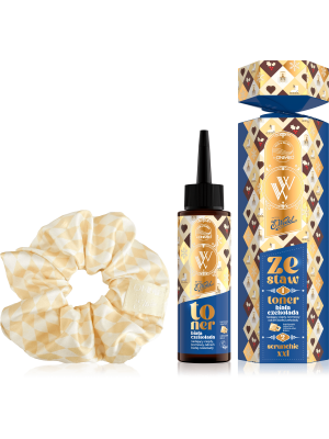OnlyBio x Wedel Hair in Balance Zestaw świąteczny Toner + Scrunchie XXL Czekolada Biała