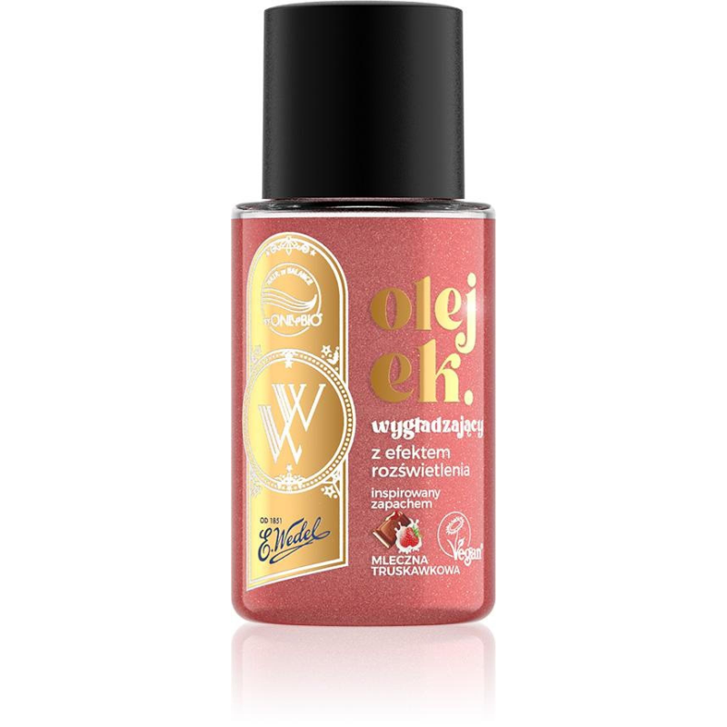 OnlyBio x Wedel Hair in Balance Olejek rozświetlający do włosów Czekolada Mleczna Truskawkowa