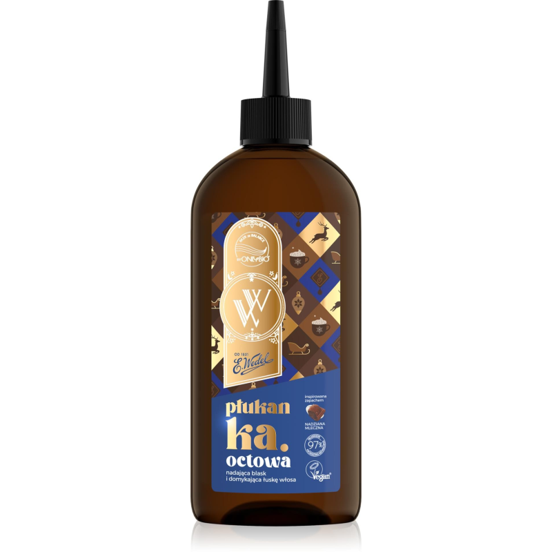 OnlyBio x Wedel Hair in Balance Płukanka octowa Czekolada Mleczna Nadziana 300 ml