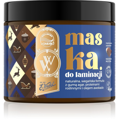 OnlyBio x Wedel Hair in Balance Maska do laminacji Czekolada Mleczna Nadziana 200 ml