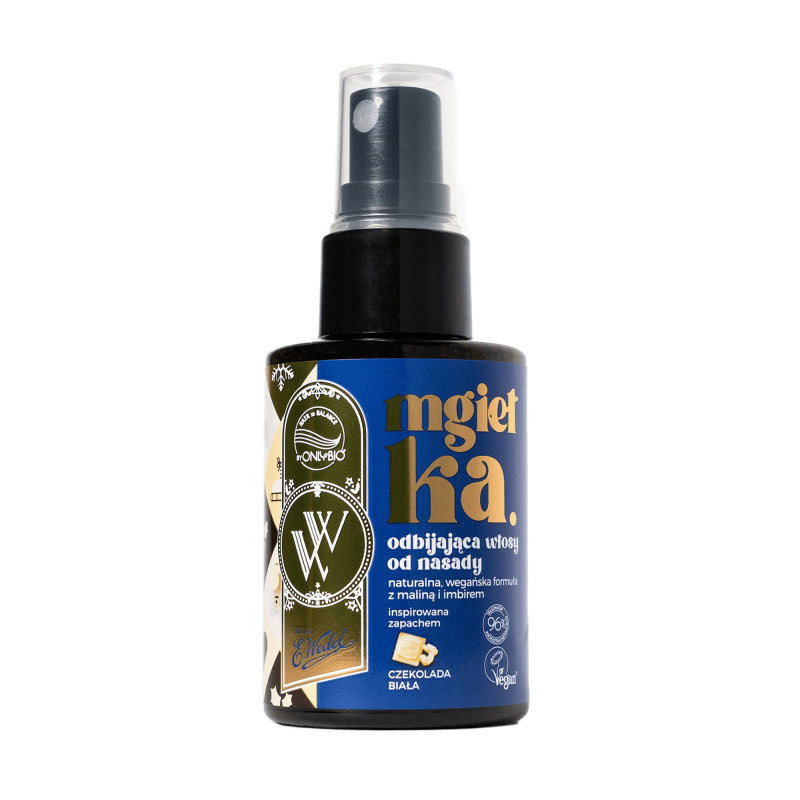 OnlyBio x Wedel Hair in Balance Mgiełka odbijająca włosy od nasady Czekolada Biała