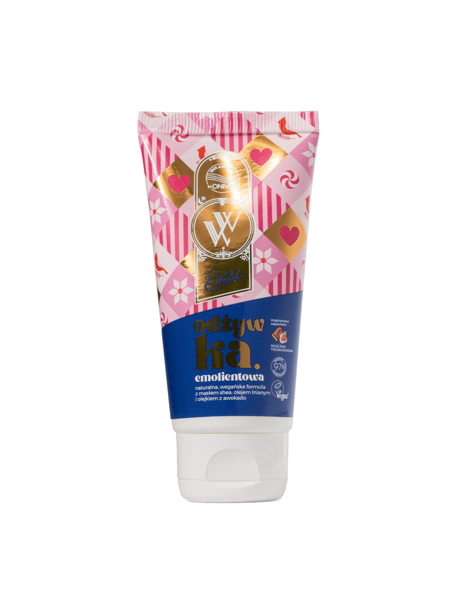 OnlyBio x Wedel Hair in Balance Odżywka emolientowa Czekolada Mleczna Truskawkowa