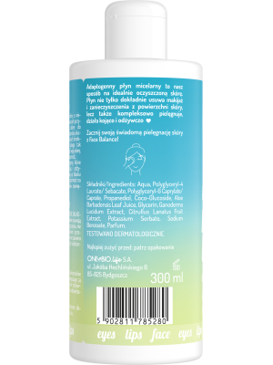 ONLYBIO Face in Balance Płyn micelarny adaptogenny 300 ml