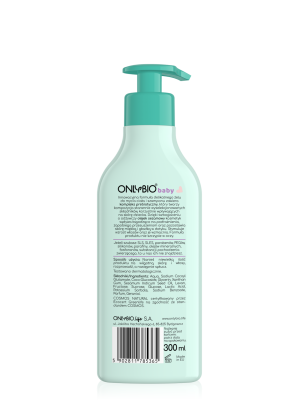 ONLYBIO Baby Delikatny szampon i żel do mycia ciała od pierwszego dnia życia 300ml