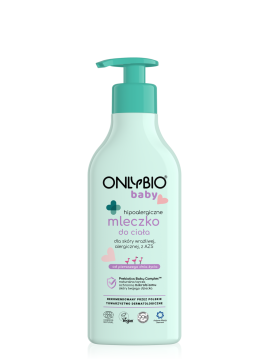 ONLYBIO Baby Hipoalergiczne mleczko do ciała od pierwszego dnia życia 300 ml