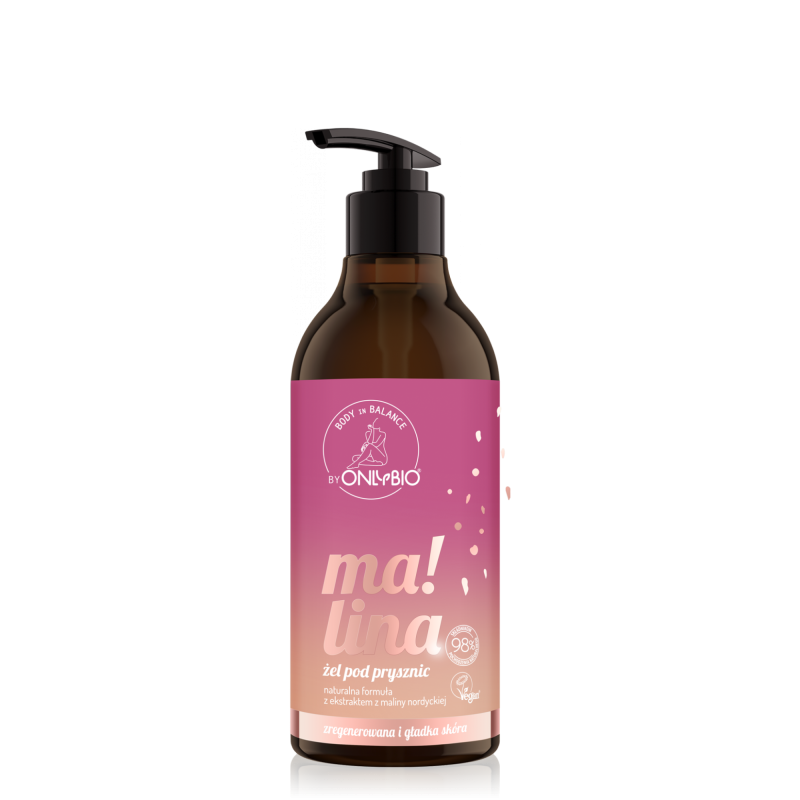 Body in Balance by ONLYBIO Żel pod prysznic Malina 400 ml