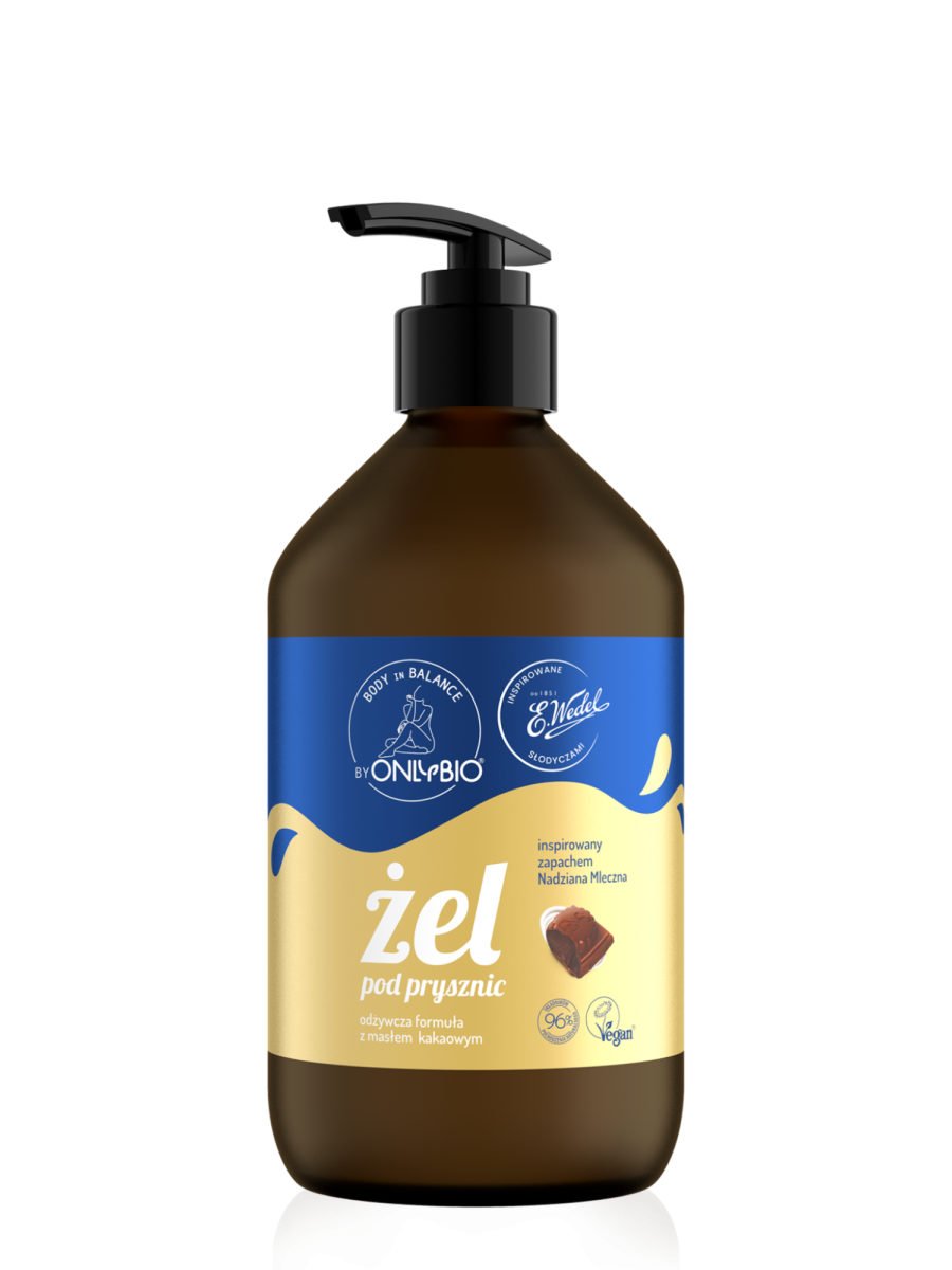 OnlyBio x Wedel Żel pod prysznic inspirowany zapachem Nadziana Mleczna 500ml