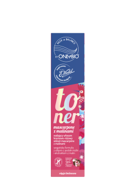 Hair in balance by OnlyBio x Wedel Toner Mascarpone z Malinami inspirowany zapachem Ptasie Mleczko Mascarpone z Malinami 100 ml