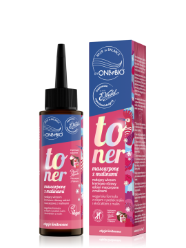 Hair in balance by OnlyBio x Wedel Toner Mascarpone z Malinami inspirowany zapachem Ptasie Mleczko Mascarpone z Malinami 100 ml