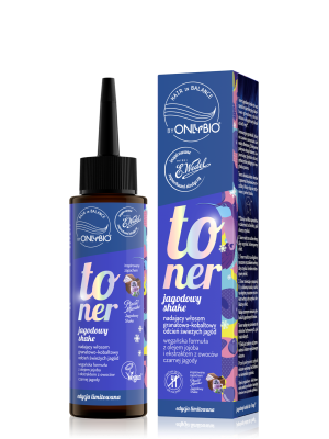 Hair in balance by OnlyBio x Wedel Toner Jagodowy Shake inspirowany zapachem Ptasie Mleczko Jagodowy Shake 100 ml