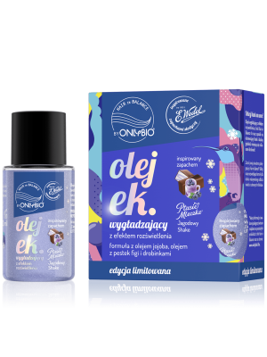 Hair in balance by OnlyBio x Wedel Olejek wygładzający inspirowany zapachem Ptasie Mleczko Jagodowy Shake 20 ml