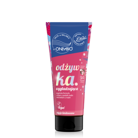 Hair in balance by OnlyBio x Wedel Odżywka wygładzająca inspirowana zapachem Ptasie Mleczko Mascarpone z Malinami 200 ml