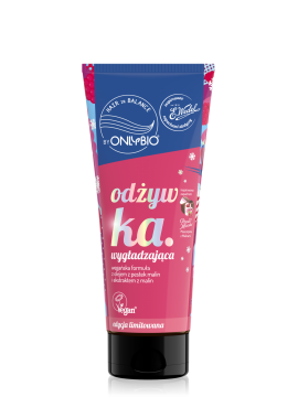 Hair in balance by OnlyBio x Wedel Odżywka wygładzająca inspirowana zapachem Ptasie Mleczko Mascarpone z Malinami 200 ml