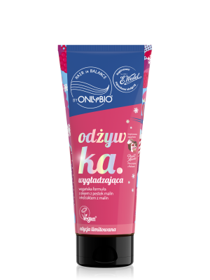 Hair in balance by OnlyBio x Wedel Odżywka wygładzająca inspirowana zapachem Ptasie Mleczko Mascarpone z Malinami 200 ml