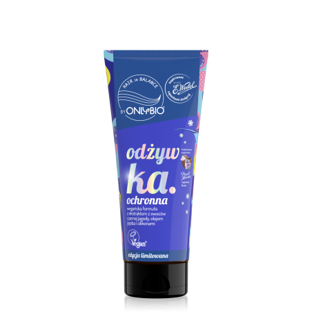 Hair in balance by OnlyBio x Wedel Odżywka ochronna inspirowana zapachem Ptasie Mleczko Jagodowy Shake 200 ml