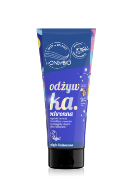 Hair in balance by OnlyBio x Wedel Odżywka ochronna inspirowana zapachem Ptasie Mleczko Jagodowy Shake 200 ml
