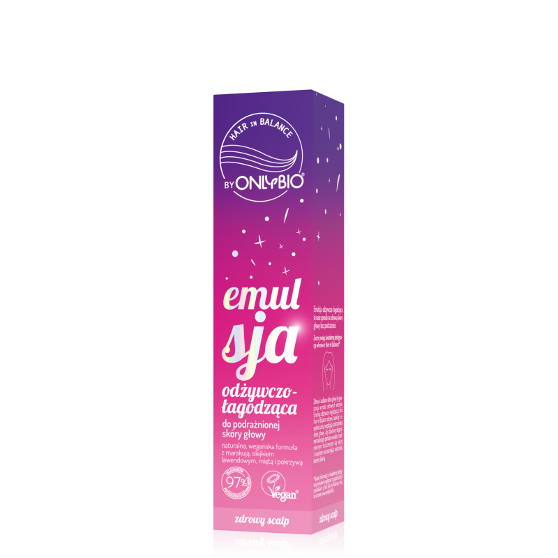Hair in Balance by ONLYBIO Emulsja odżywczo łagodząca do podrażnionej skóry głowy 125ml