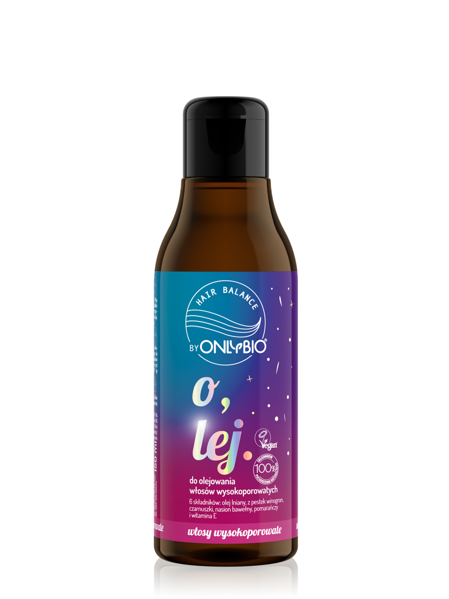 Hair in Balance by ONLYBIO Olej do olejowania do włosów wysokoporowatych 150 ml