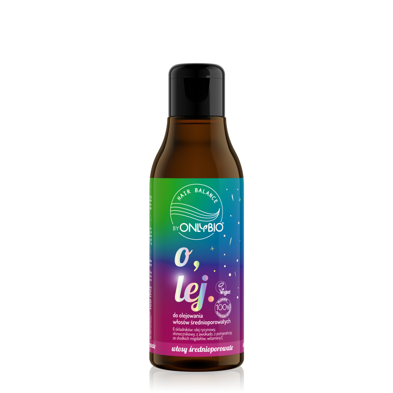 Hair in Balance by ONLYBIO Olej do olejowania do włosów średnioporowatych 150 ml