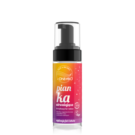 Hair in Balance by ONLYBIO Pianka utrwalająca do stylizacji fal i loków 150ml