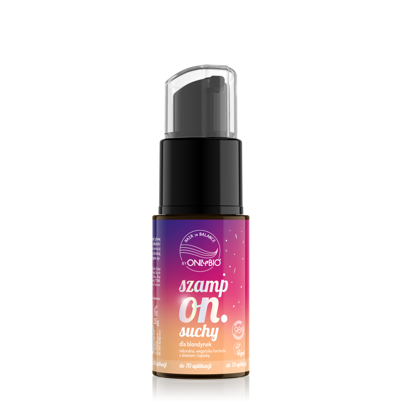 Hair in Balance by ONLYBIO Suchy szampon dla blondynek 35g
