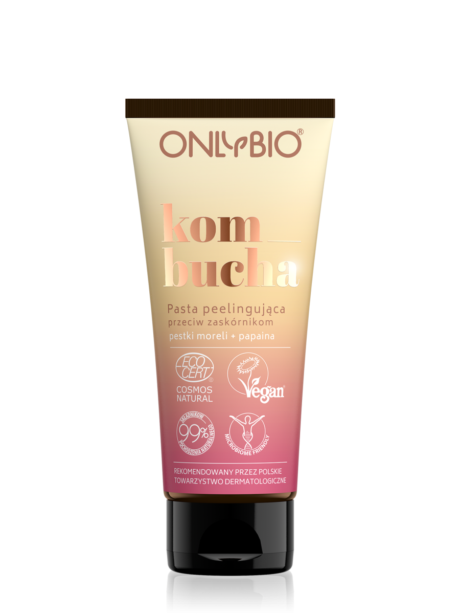 ONLYBIO Kombucha Pasta peelingująca przeciw zaskórnikom 75ml