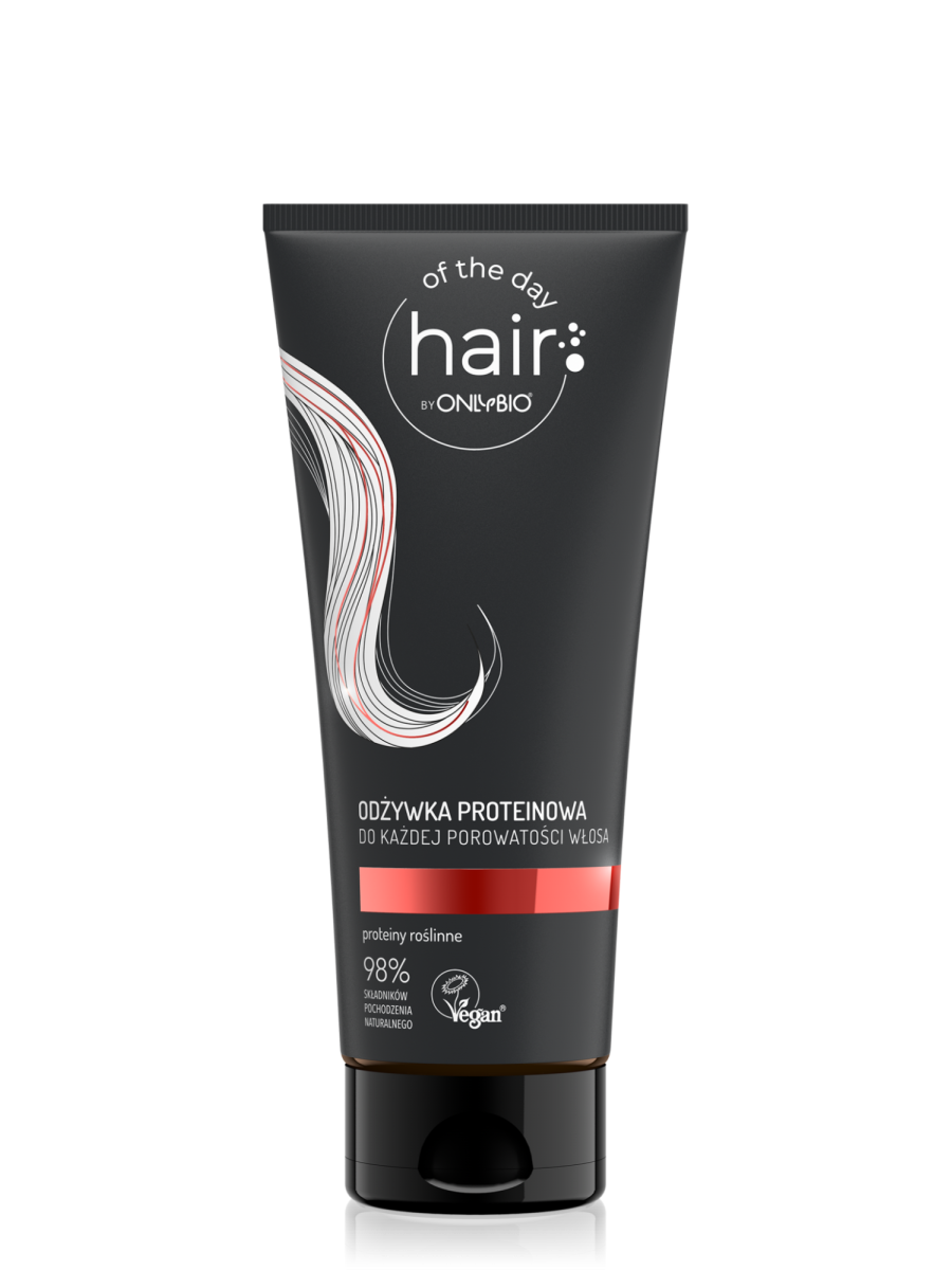 Hair of the day by ONLYBIO Odżywka proteinowa do każdej porowatości włosa 200ml