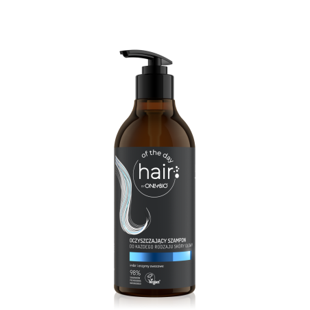 Hair of the day by ONLYBIO Oczyszczający szampon do każdego rodzaju skóry głowy 400ml