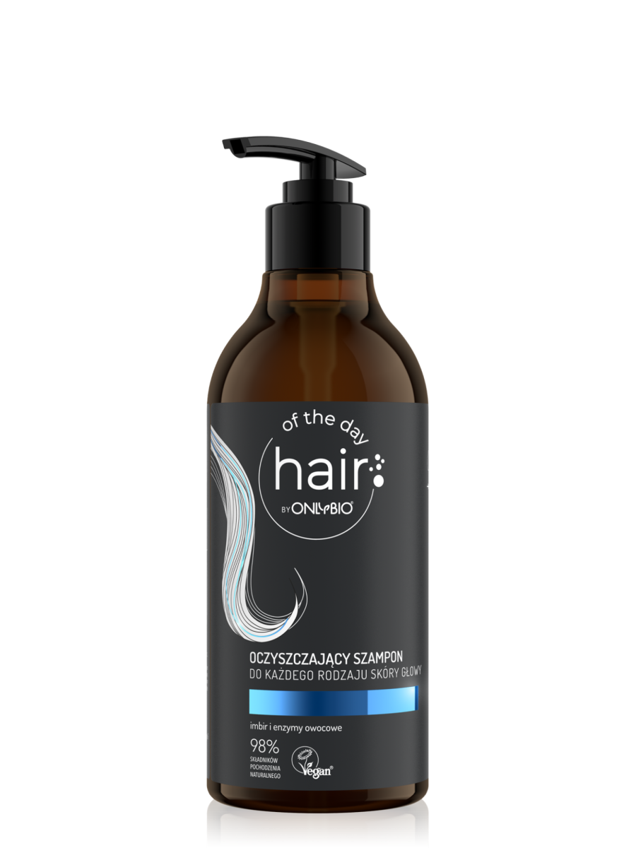 Hair of the day by ONLYBIO Oczyszczający szampon do każdego rodzaju skóry głowy 400ml