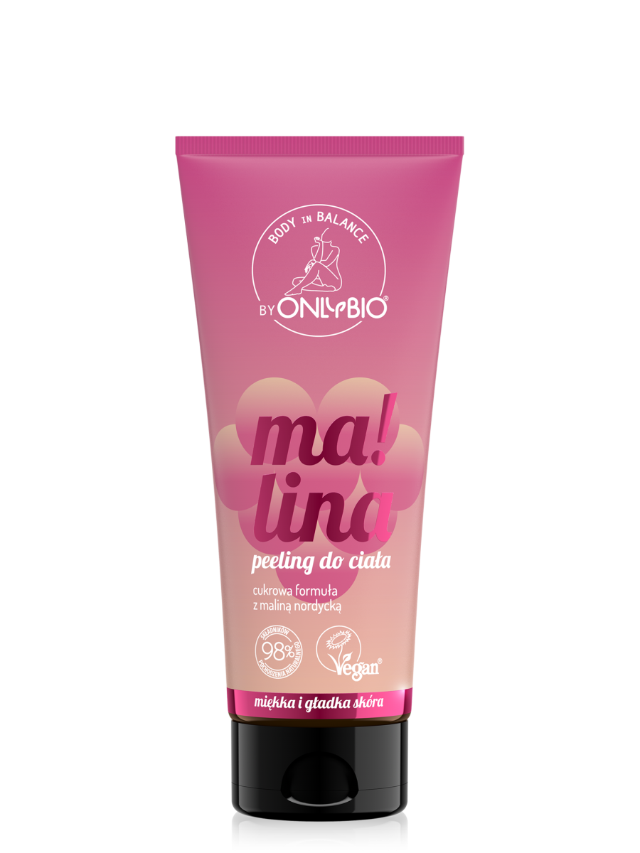 Body in Balance by ONLYBIO Peeling do ciała Malina 200 ml
