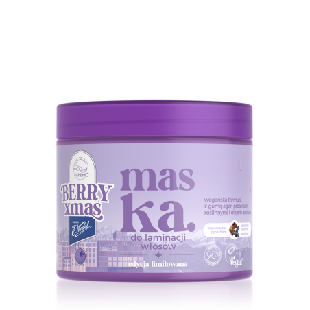 OnlyBio x E. Wedel Hair in Balance Maska do laminacji włosów inspirowana zapachem czekolada mleczna jagodowa, 200 ml