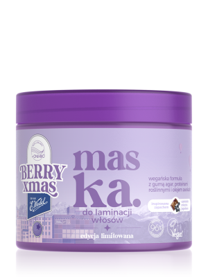 OnlyBio x E. Wedel Hair in Balance Maska do laminacji włosów inspirowana zapachem czekolada mleczna jagodowa, 200 ml