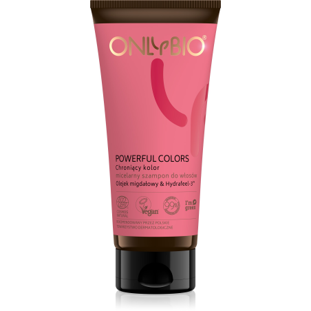 ONLYBIO Powerful Colors Chroniący kolor micelarny szampon do włosów TUBA 200 ml