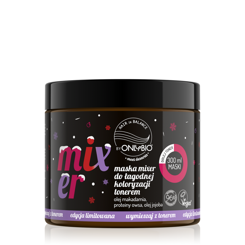 Hair in Balance by ONLYBIO Maska mixer, wersja świąteczna 300 ml