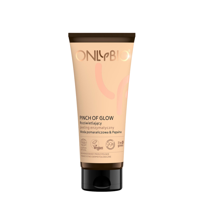 ONLYBIO Pinch Of Glow Rozświetlający peeling enzymatyczny TUBA 75 ml
