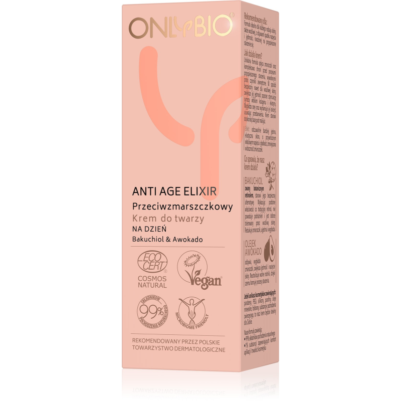 ONLYBIO Anti Age Elixir Przeciwzmarszczkowy krem do twarzy na dzień 50 ml