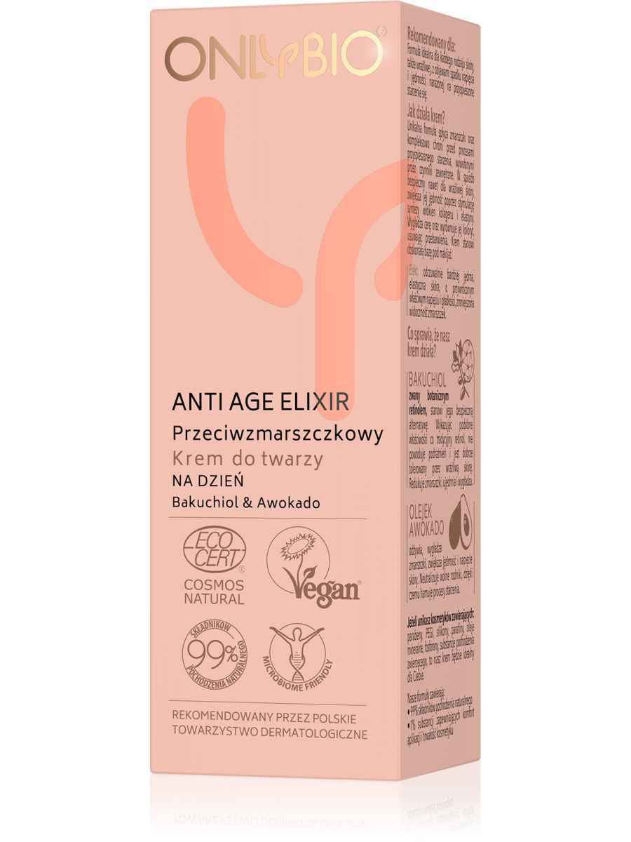 ONLYBIO Anti Age Elixir Przeciwzmarszczkowy krem do twarzy na dzień 50 ml