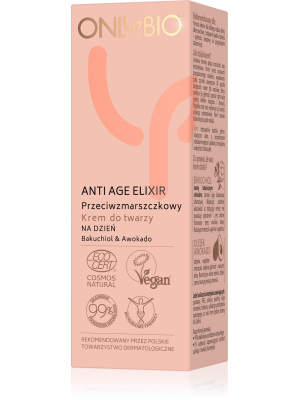 ONLYBIO Anti Age Elixir Przeciwzmarszczkowy krem do twarzy na dzień 50 ml